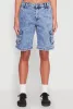 WAX Mineral Wash Cargo Jorts sold by Rainbow