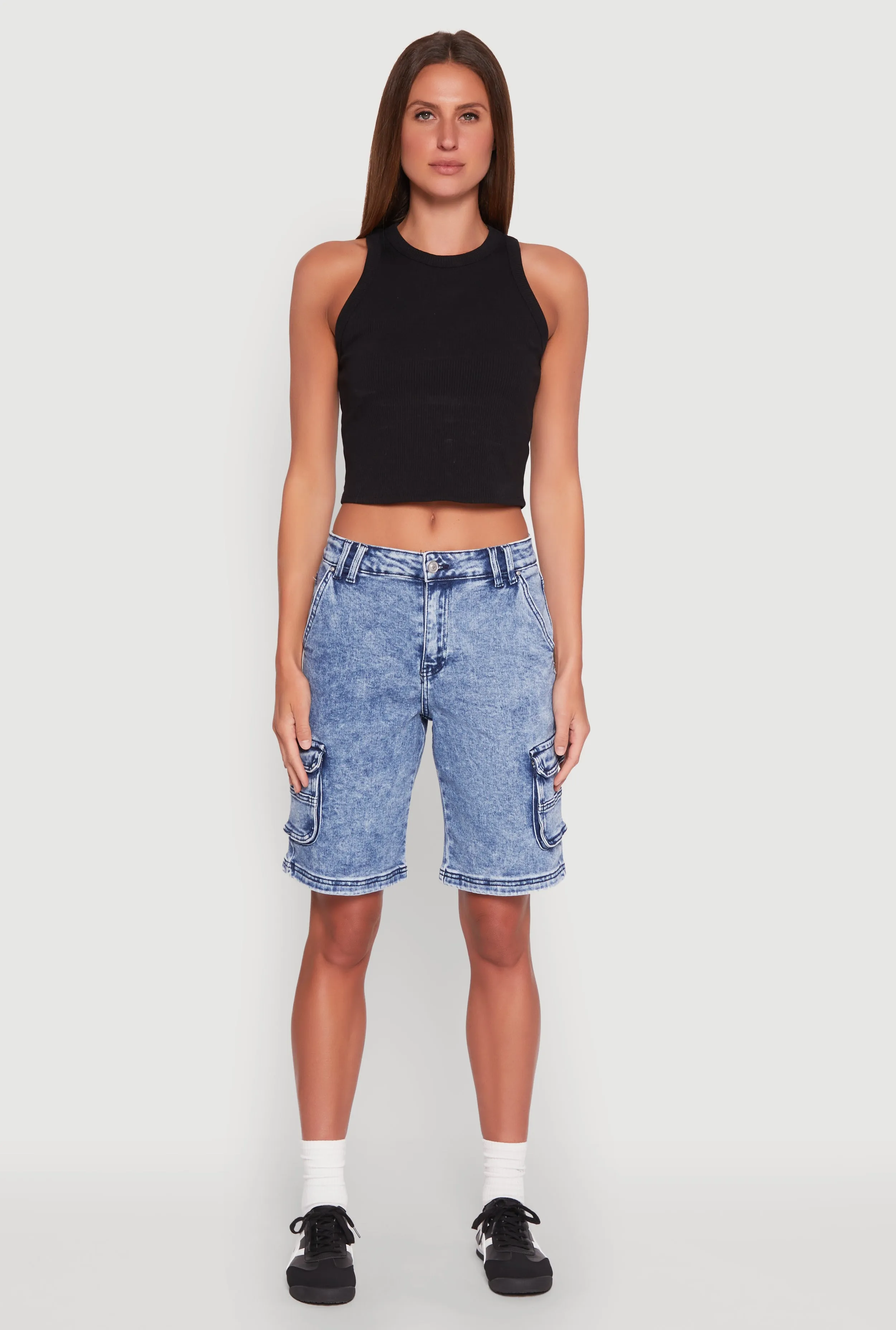 WAX Mineral Wash Cargo Jorts sold by Rainbow product image thumbnail 2