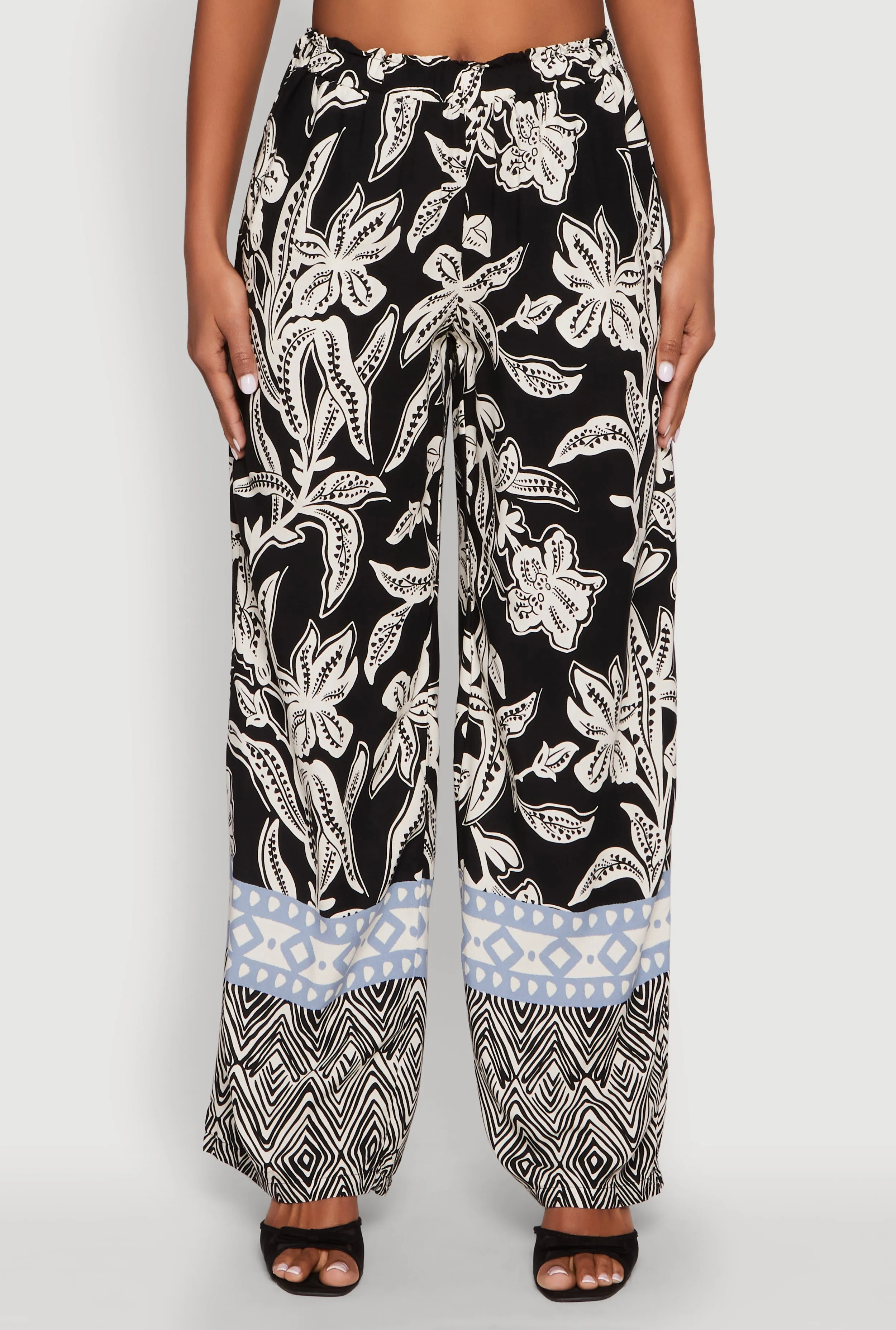 High Waisted Printed Pattern Palazzo Pants sold by Rainbow product image thumbnail 3