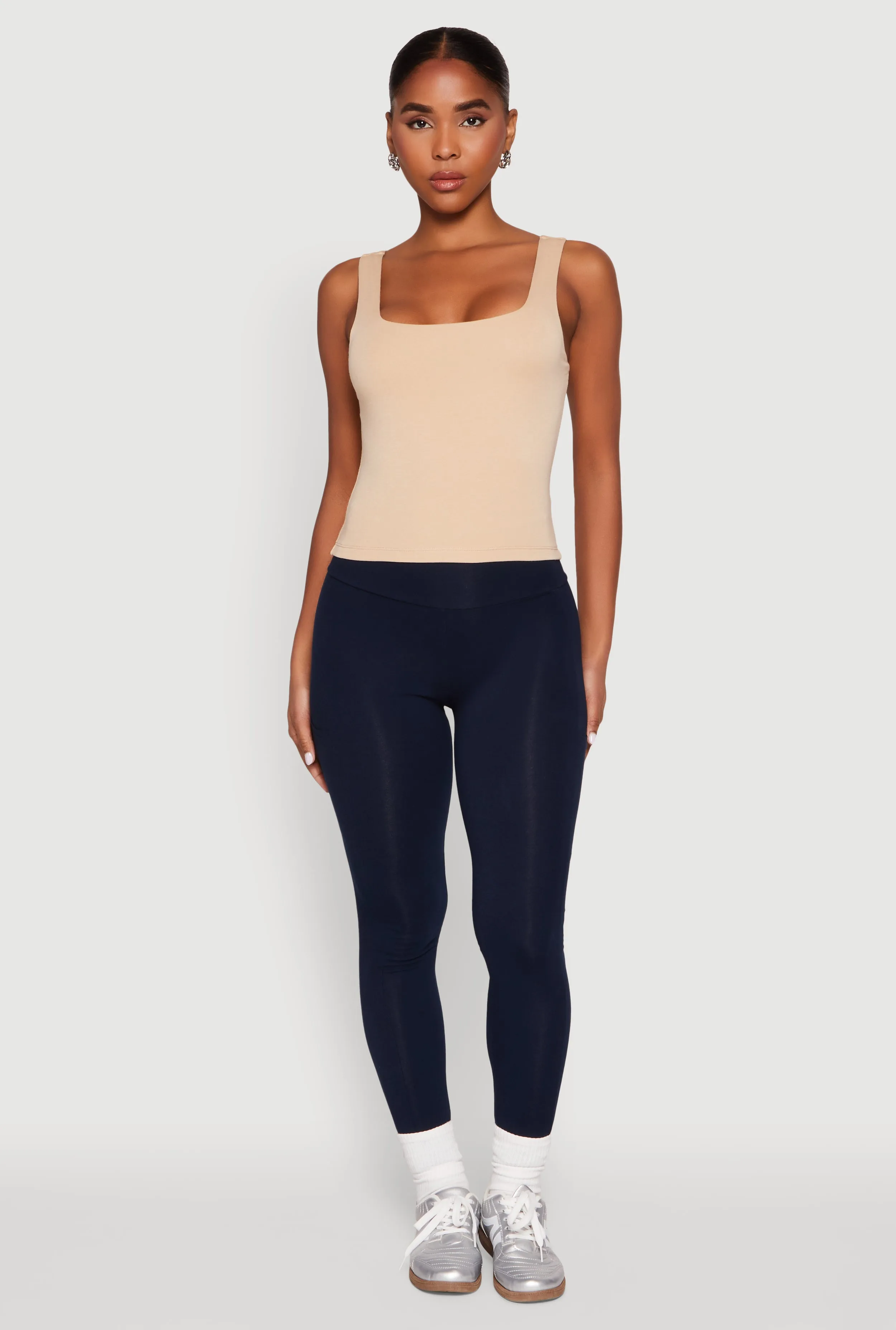 Double Layer Square Neck Tank Top sold by Rainbow