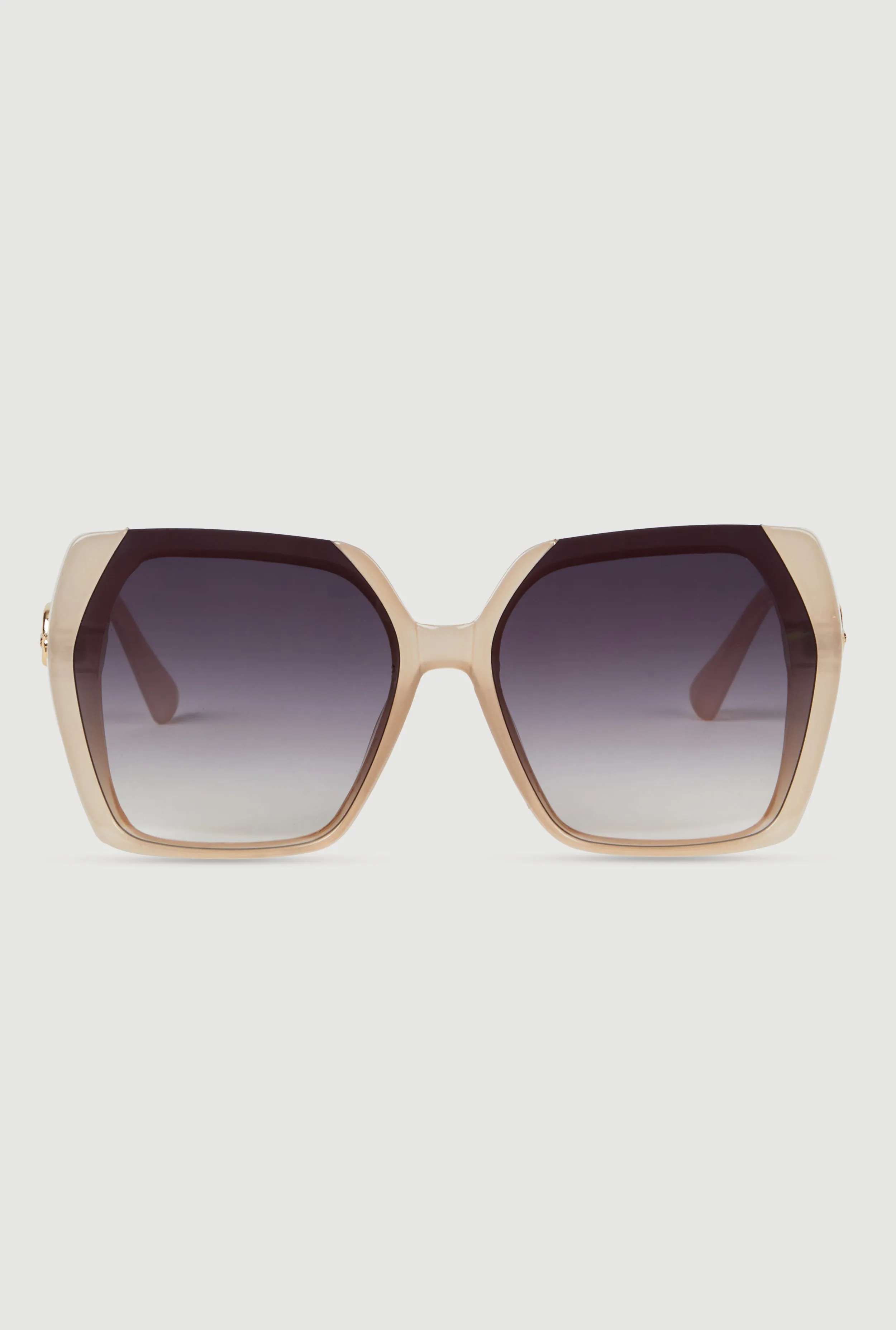Oversized Color Blocked Ombre Lens Sunglasses sold by Rainbow