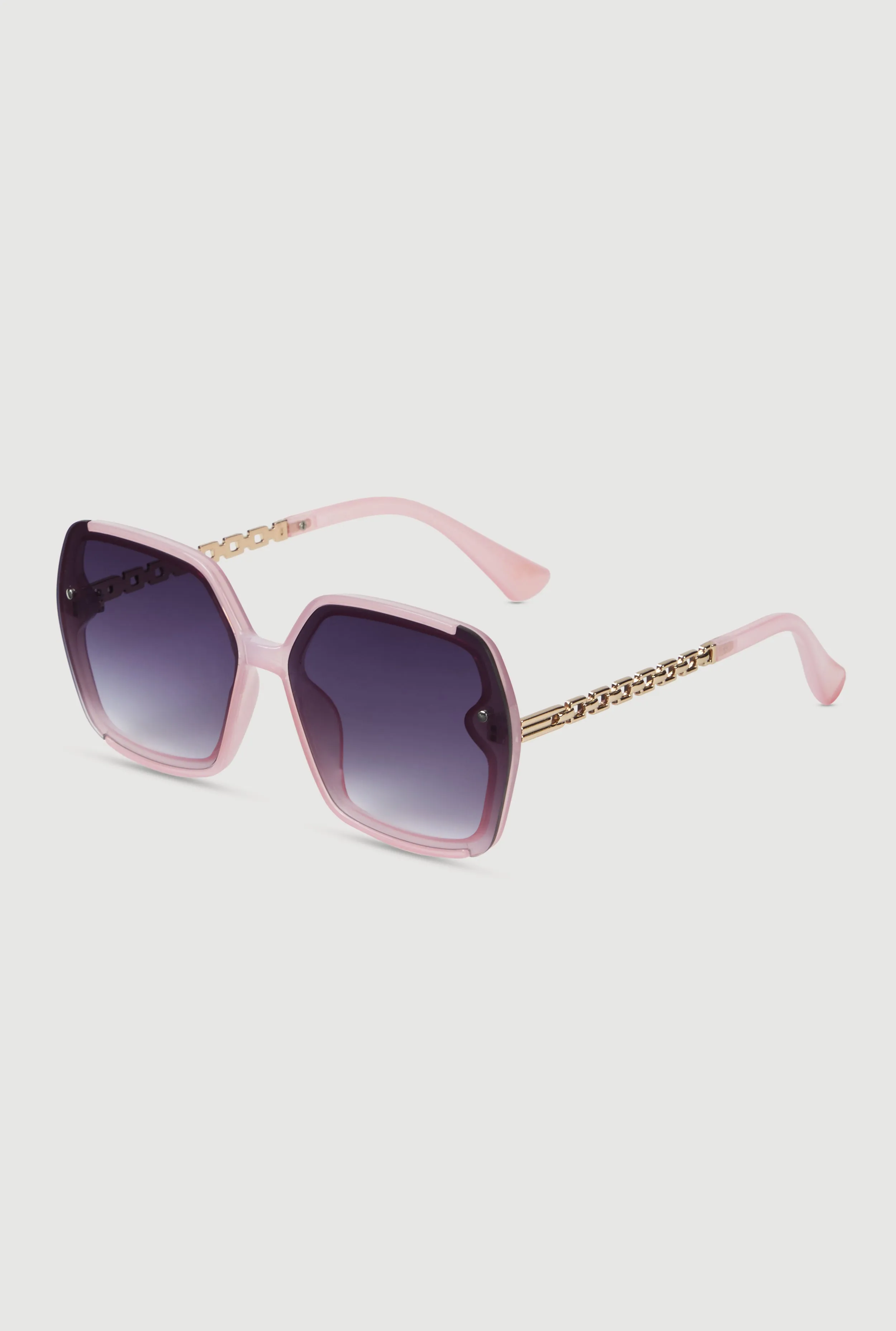 Oversized Chain Link Ombre Lens Sunglasses sold by Rainbow product image thumbnail 3