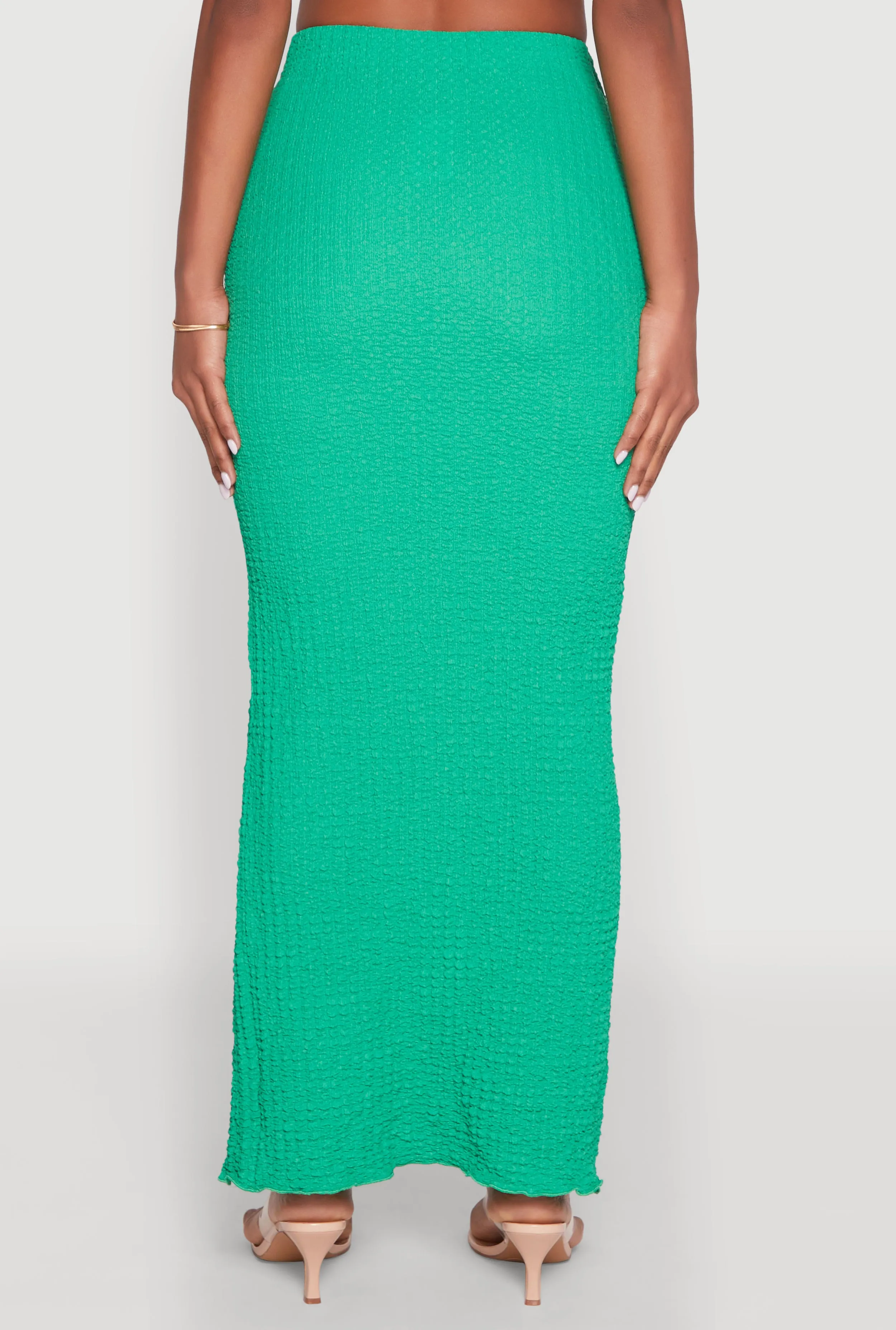 Almost Famous Textured Knit Side Slit Skirt sold by Rainbow product image thumbnail 5