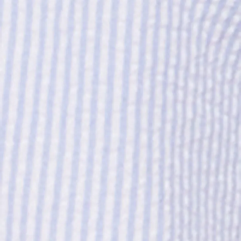 Plus Size Striped Seersucker Cropped Shirt sold by Rainbow product image thumbnail 4