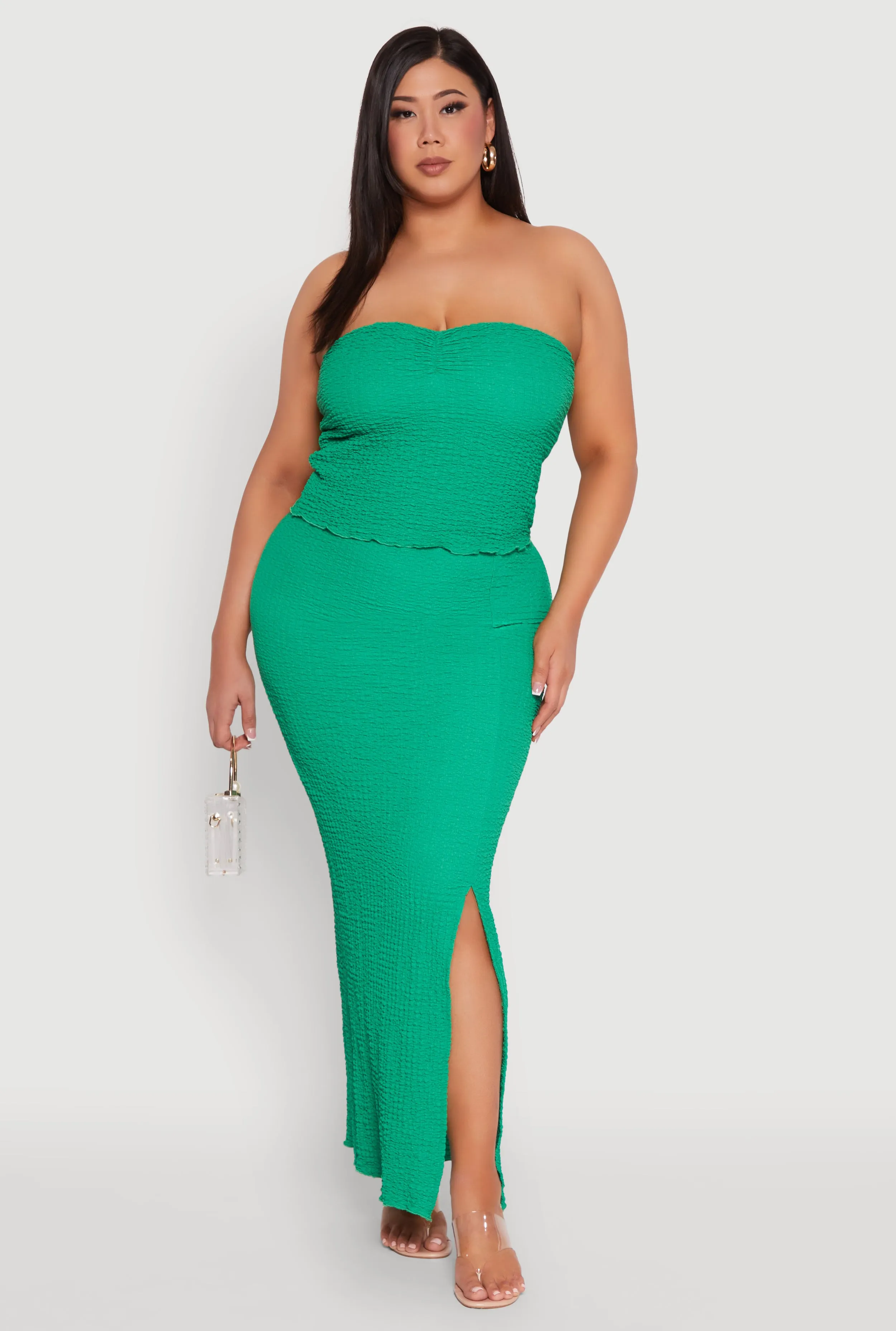 Plus Size Almost Famous Sweetheart Neckline Tube Top sold by Rainbow product image thumbnail 3