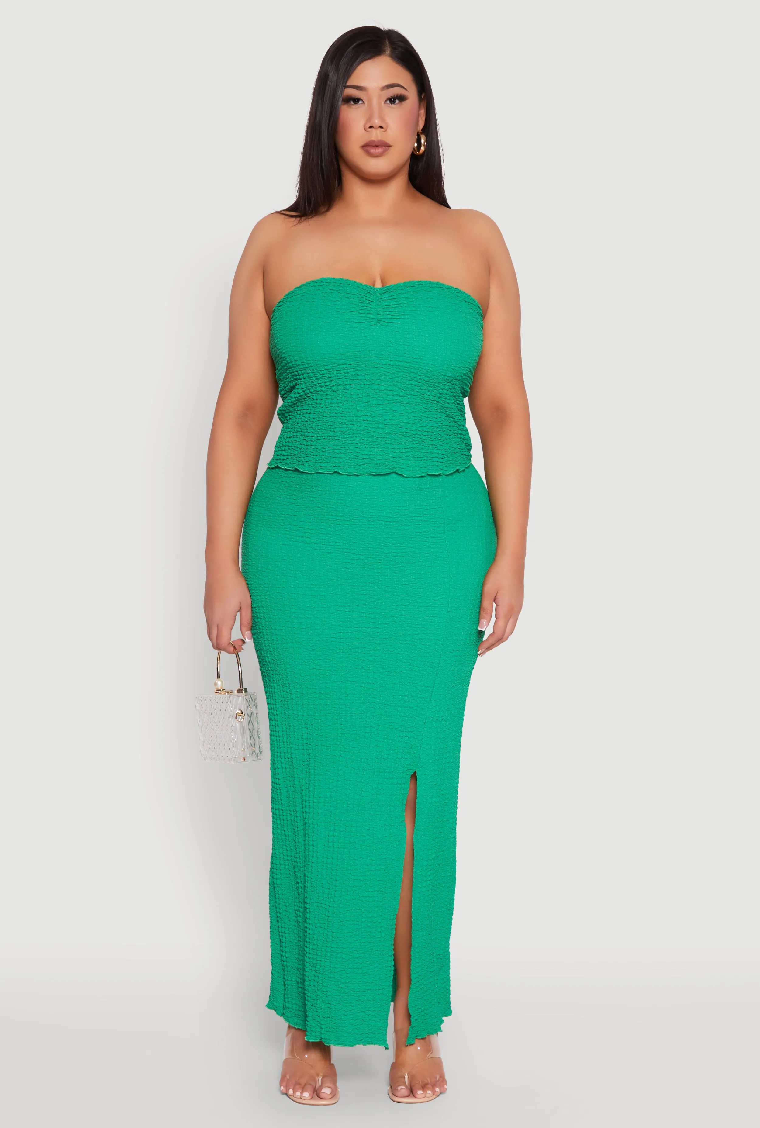 Plus Size Almost Famous Sweetheart Neckline Tube Top sold by Rainbow product image thumbnail 2