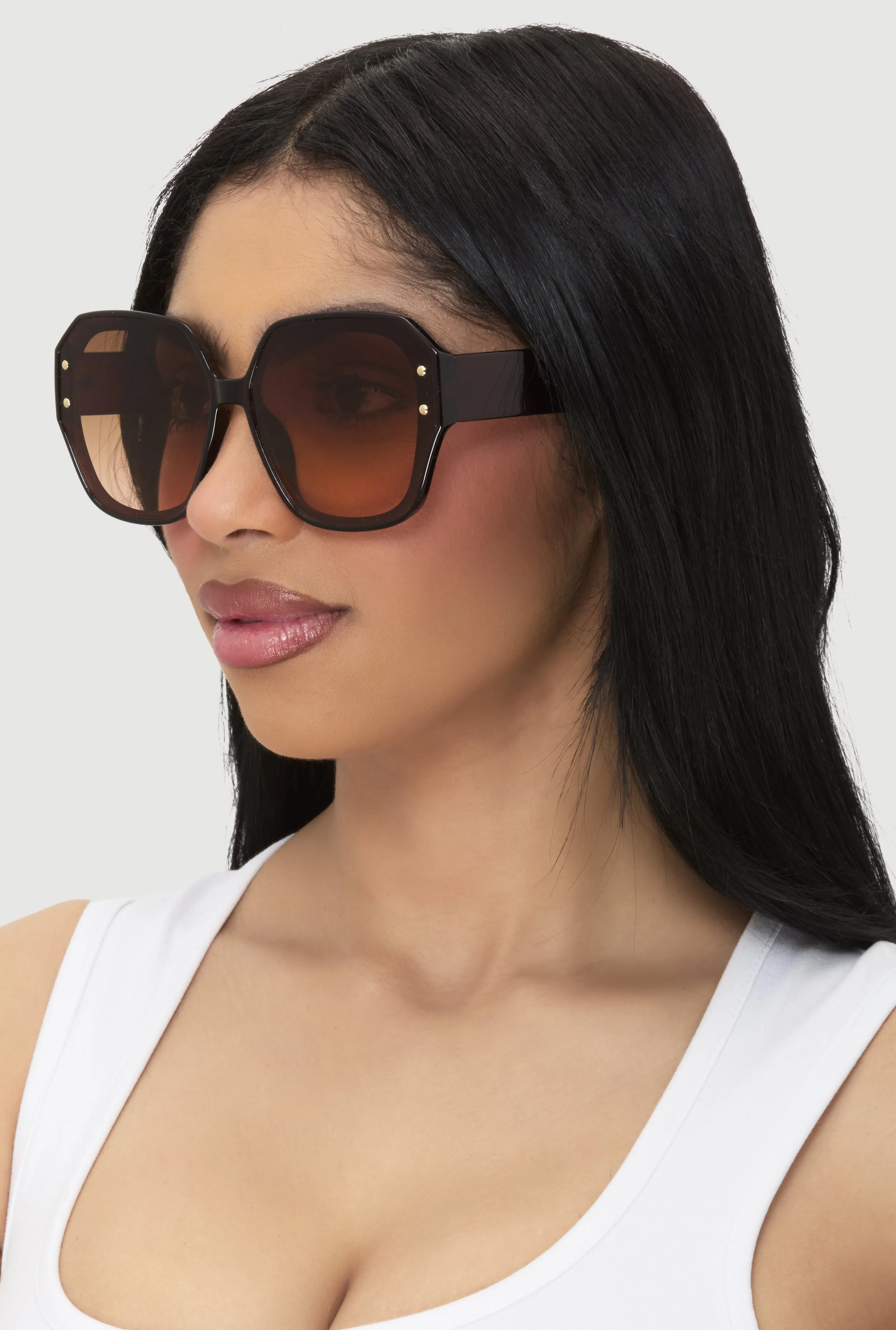 Studded Ombre Lens Sunglasses sold by Rainbow product image thumbnail 2