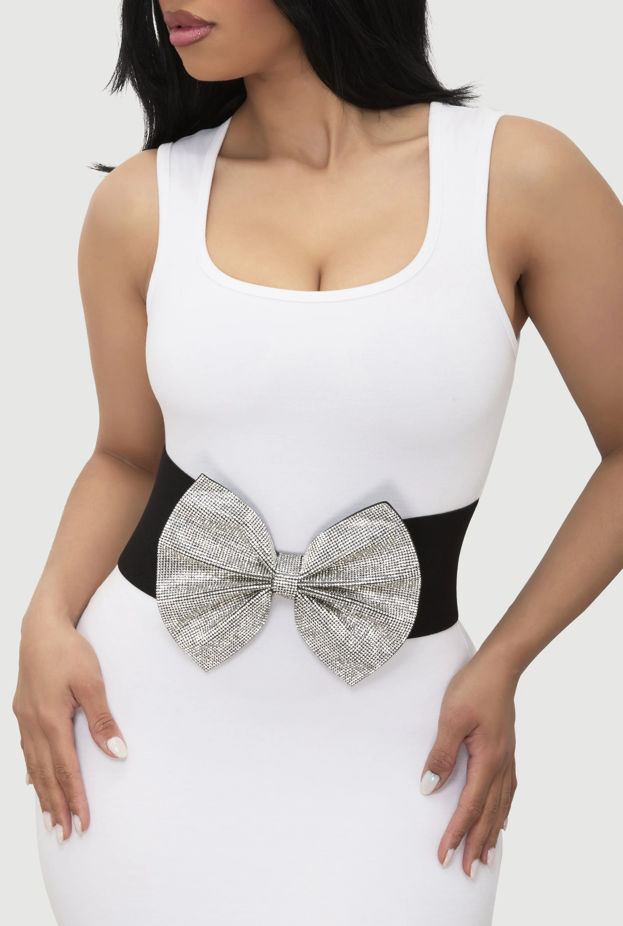 Rhinestone Studded Bow Belt sold by Rainbow product image thumbnail 2