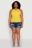 Plus Size Seamless High Neck Tank Top sold by Rainbow
