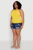 Plus Size Seamless High Neck Tank Top sold by Rainbow