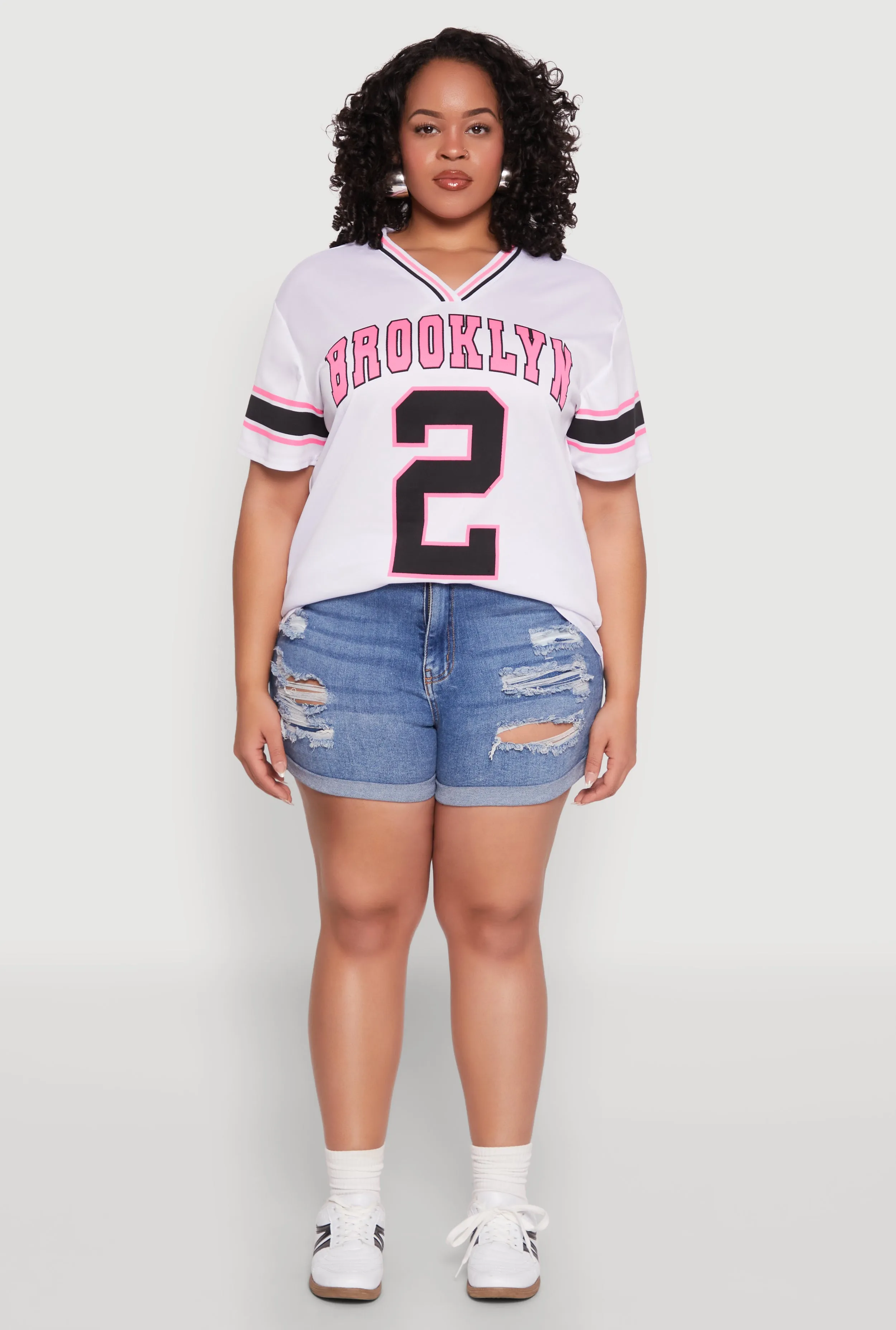 Plus Size Brooklyn 2 Football Jersey sold by Rainbow product image thumbnail 3