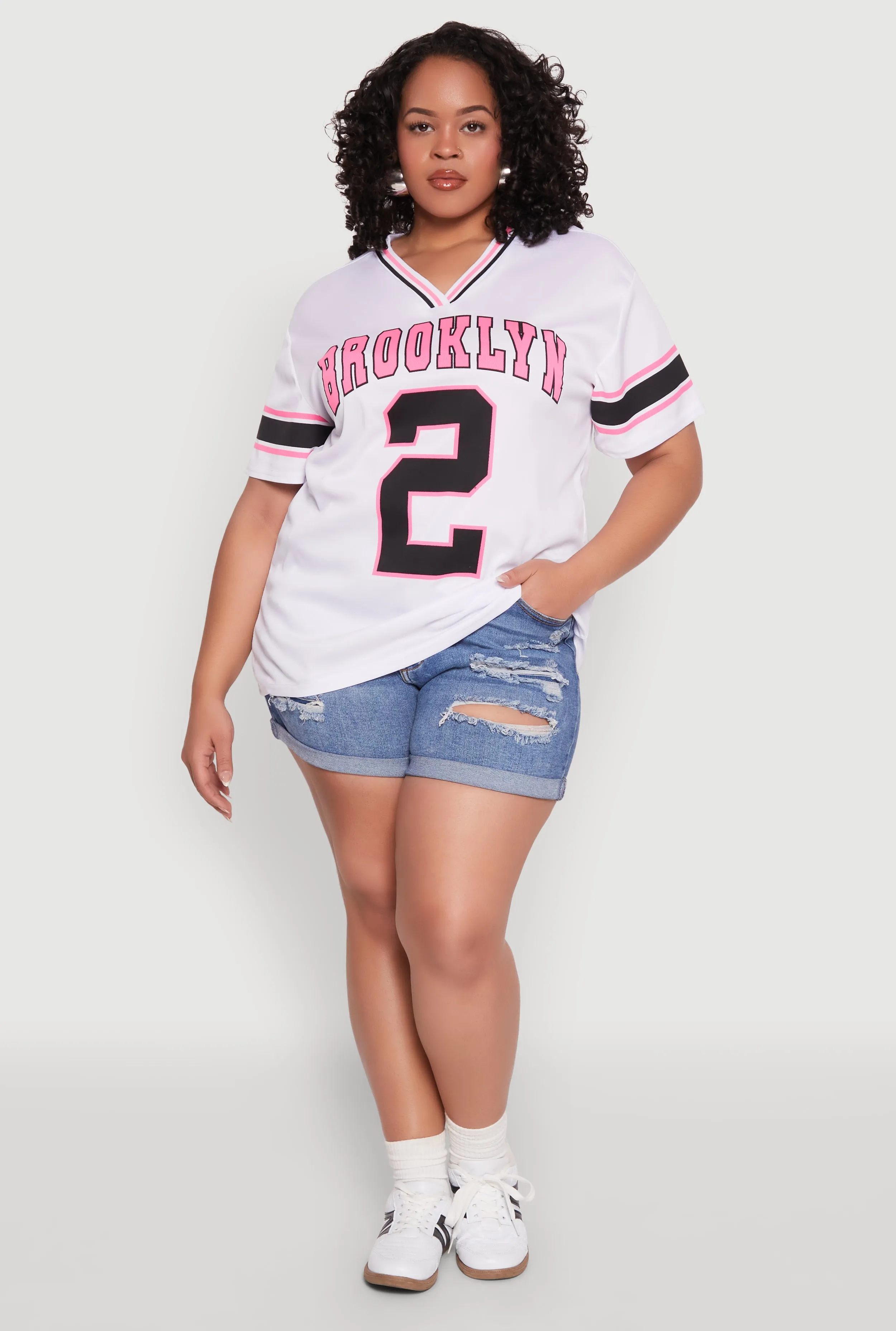 Plus Size Brooklyn 2 Football Jersey sold by Rainbow