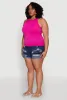 Plus Size Seamless High Neck Tank Top sold by Rainbow