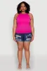 Plus Size Seamless High Neck Tank Top sold by Rainbow