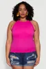 Plus Size Seamless High Neck Tank Top sold by Rainbow