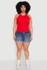 Plus Size Seamless High Neck Tank Top sold by Rainbow