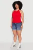 Plus Size Seamless High Neck Tank Top sold by Rainbow