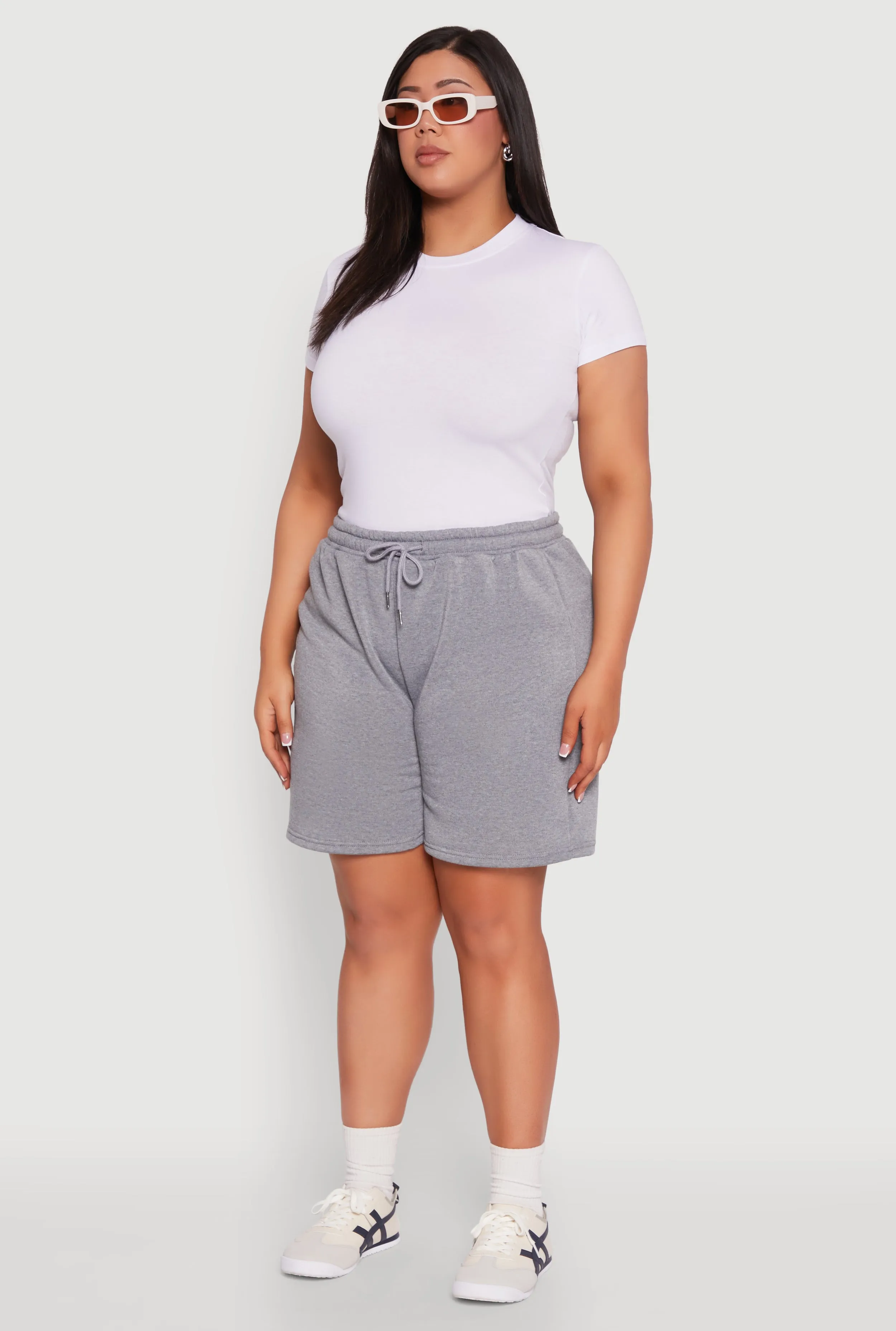 Plus Size Fleece Lined Sweatshorts sold by Rainbow product image thumbnail 3