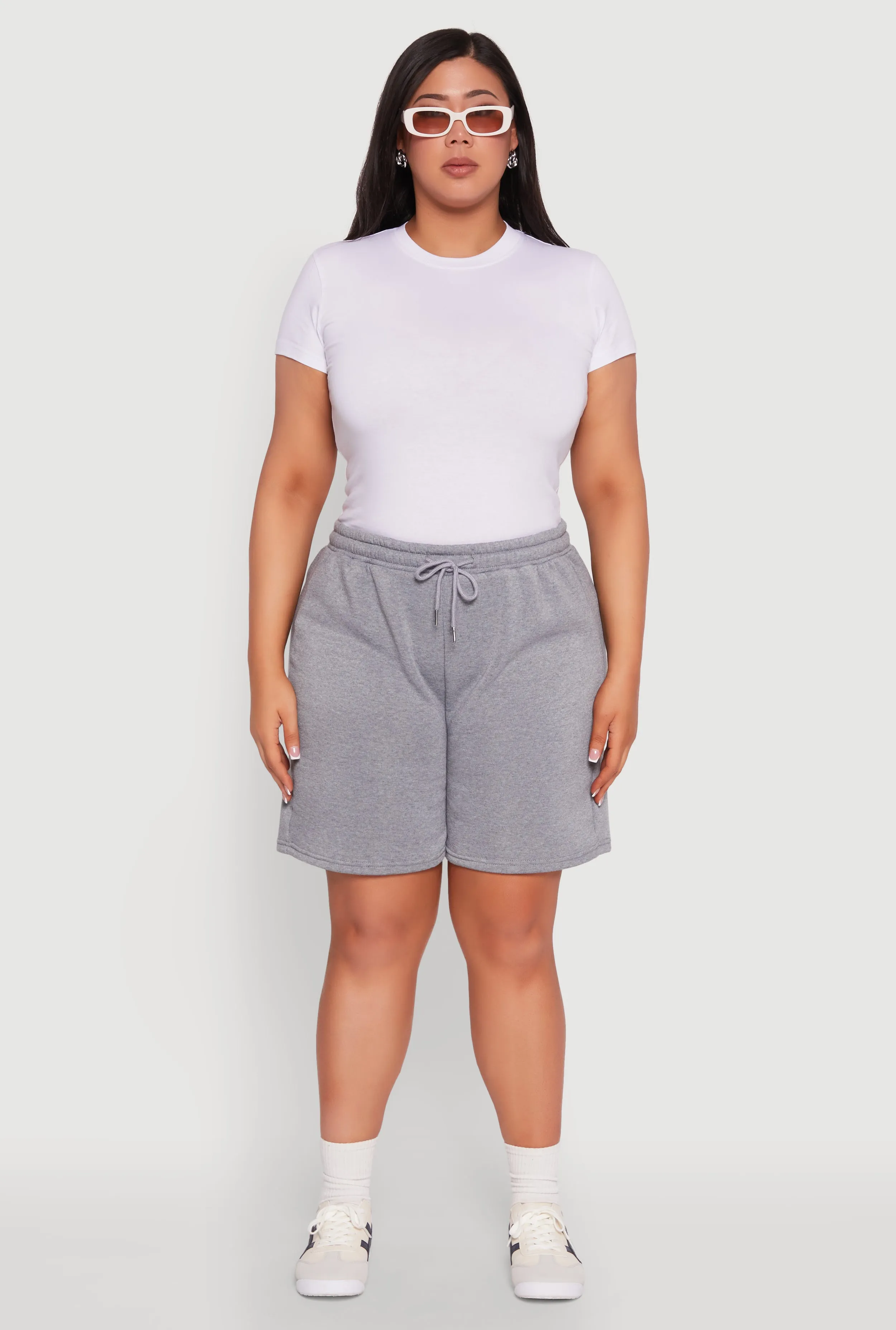 Plus Size Fleece Lined Sweatshorts sold by Rainbow product image thumbnail 2