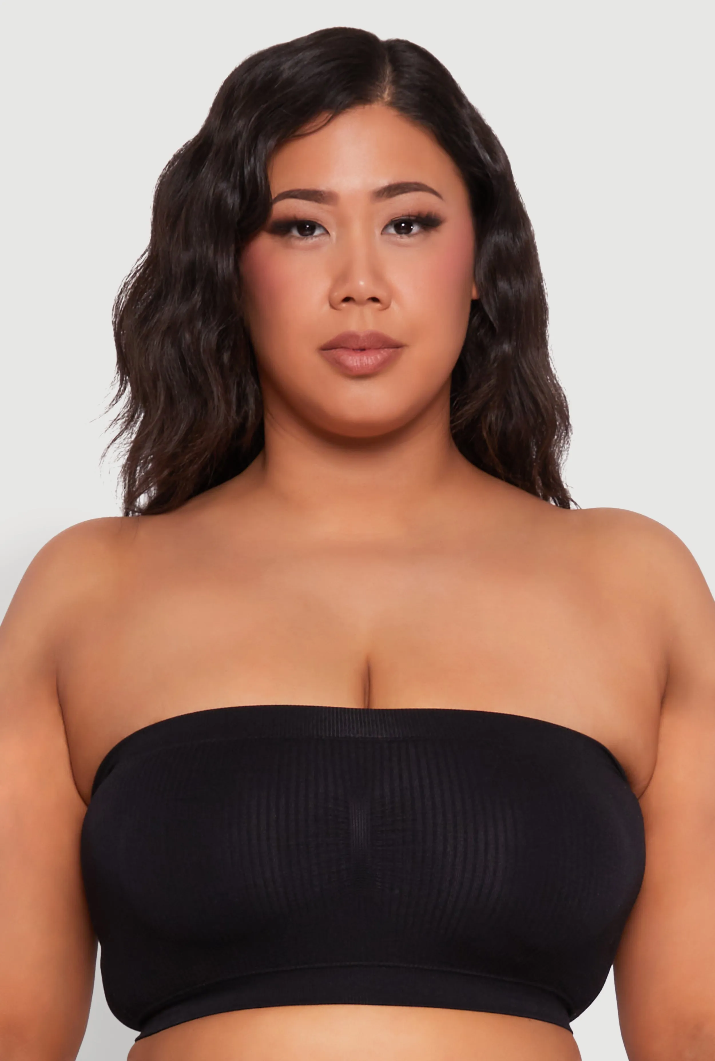 Plus Size Basic Bandeau Bra sold by Rainbow