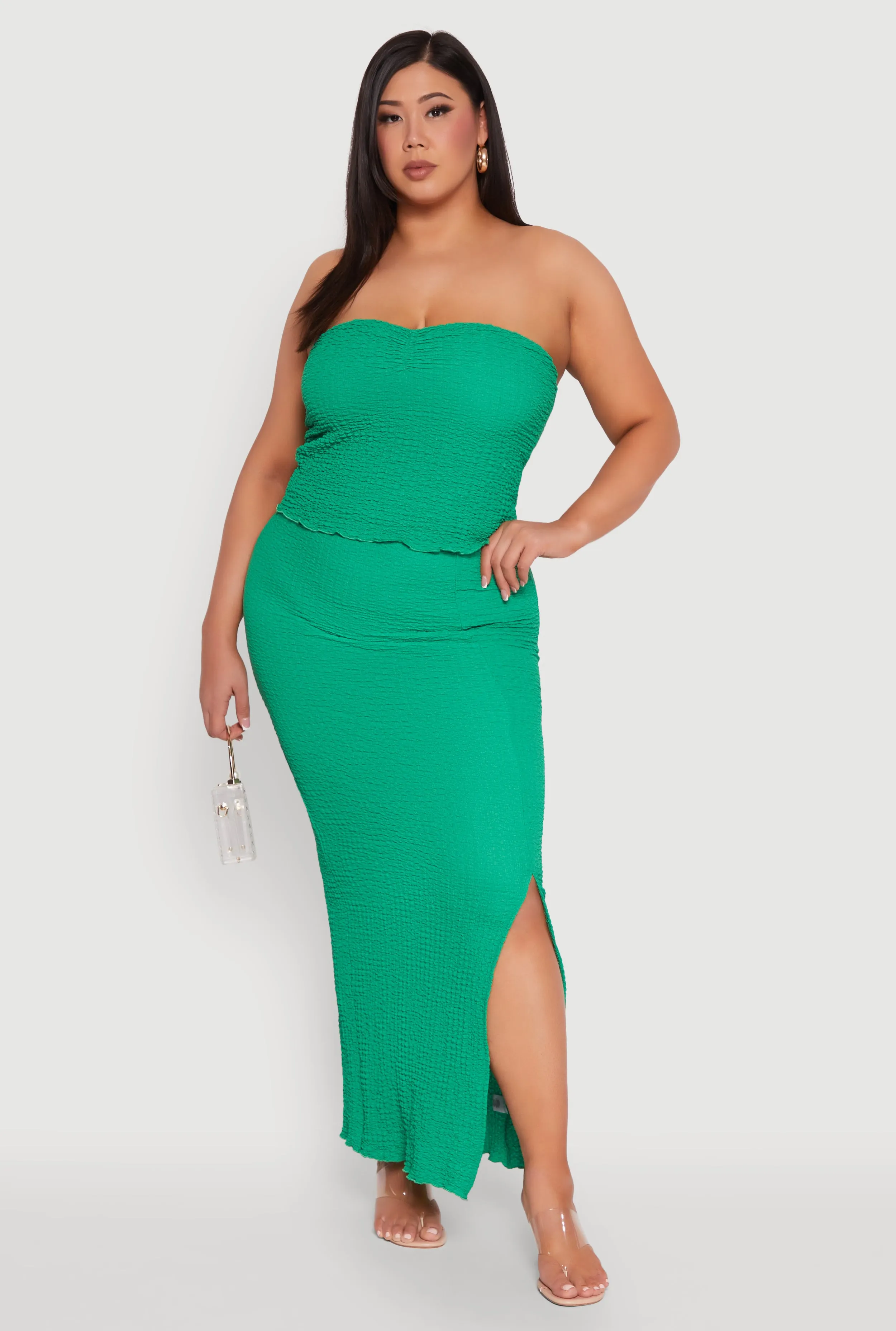 Plus Size Almost Famous Side Slit Maxi Skirt sold by Rainbow product image thumbnail 2