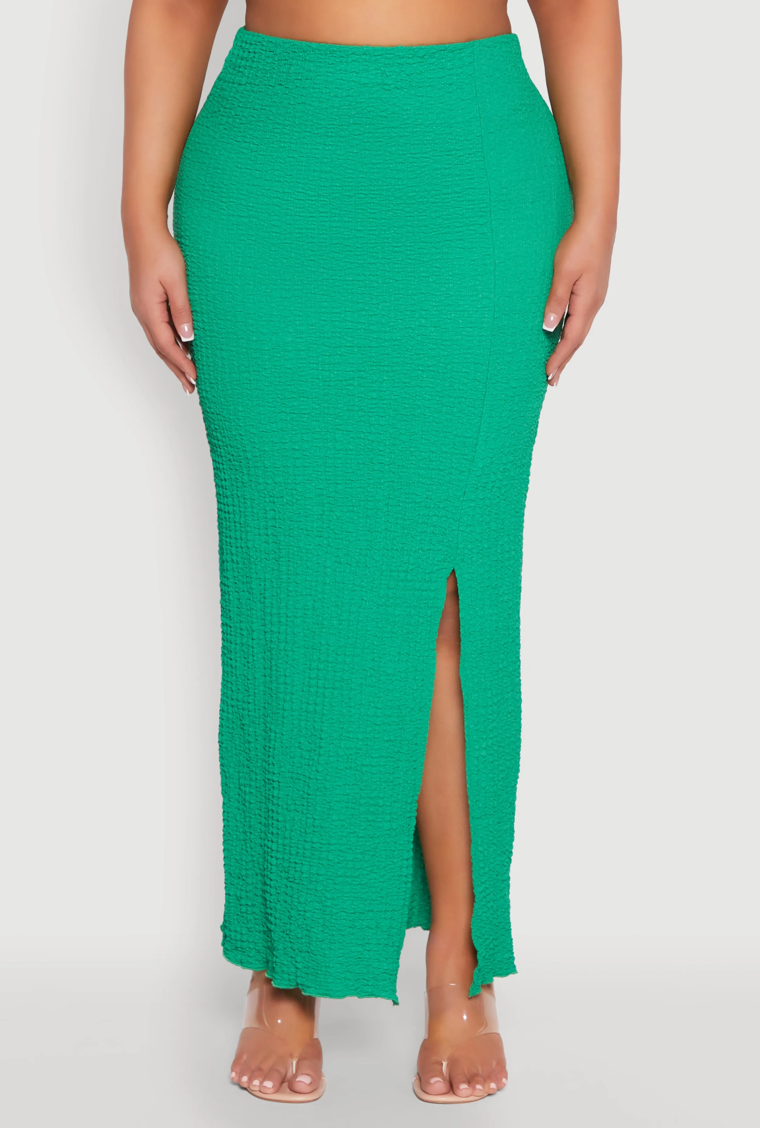 Plus Size Almost Famous Side Slit Maxi Skirt sold by Rainbow product image thumbnail 3