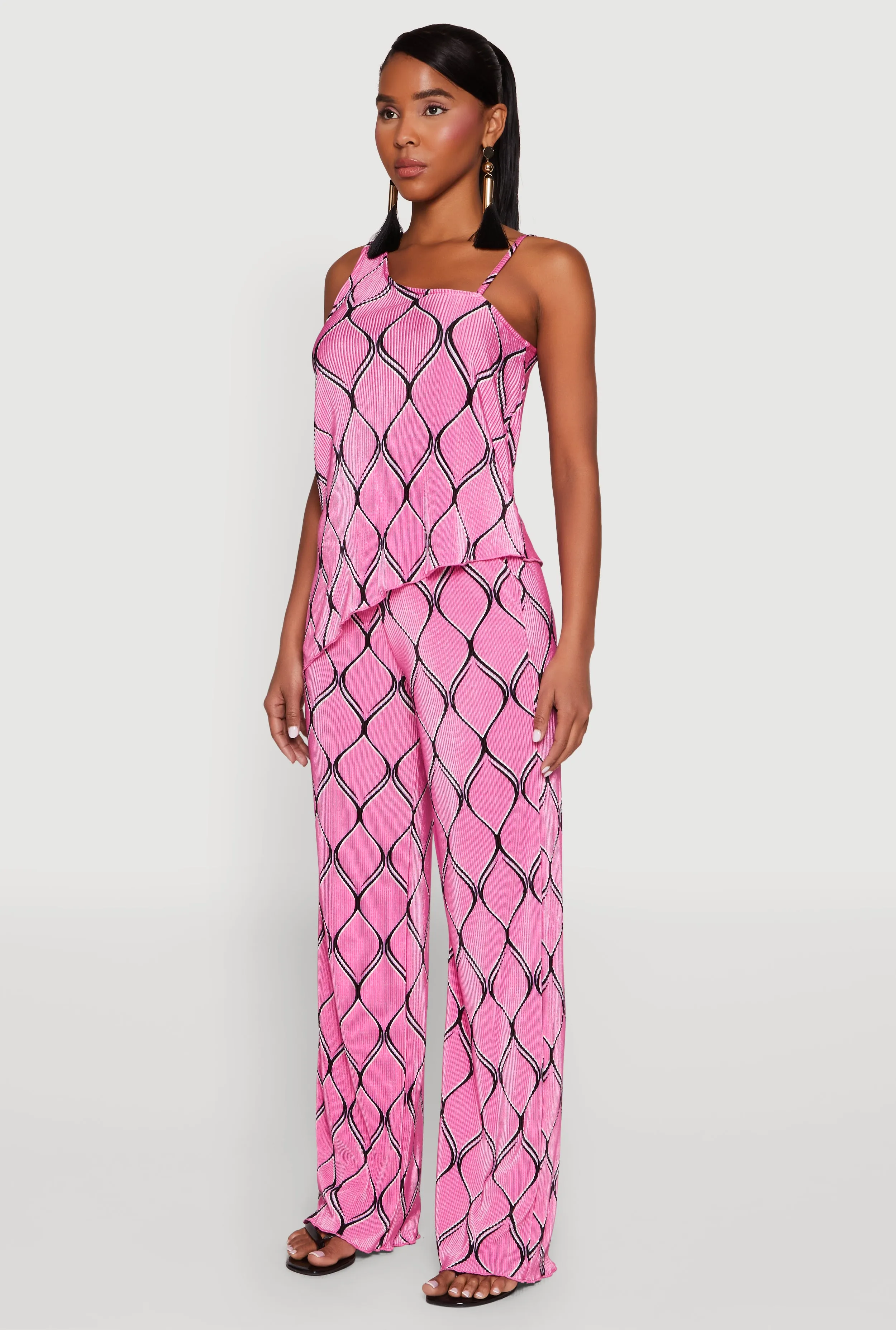 Almost Famous Plisse Asymmetrical Top sold by Rainbow product image thumbnail 5