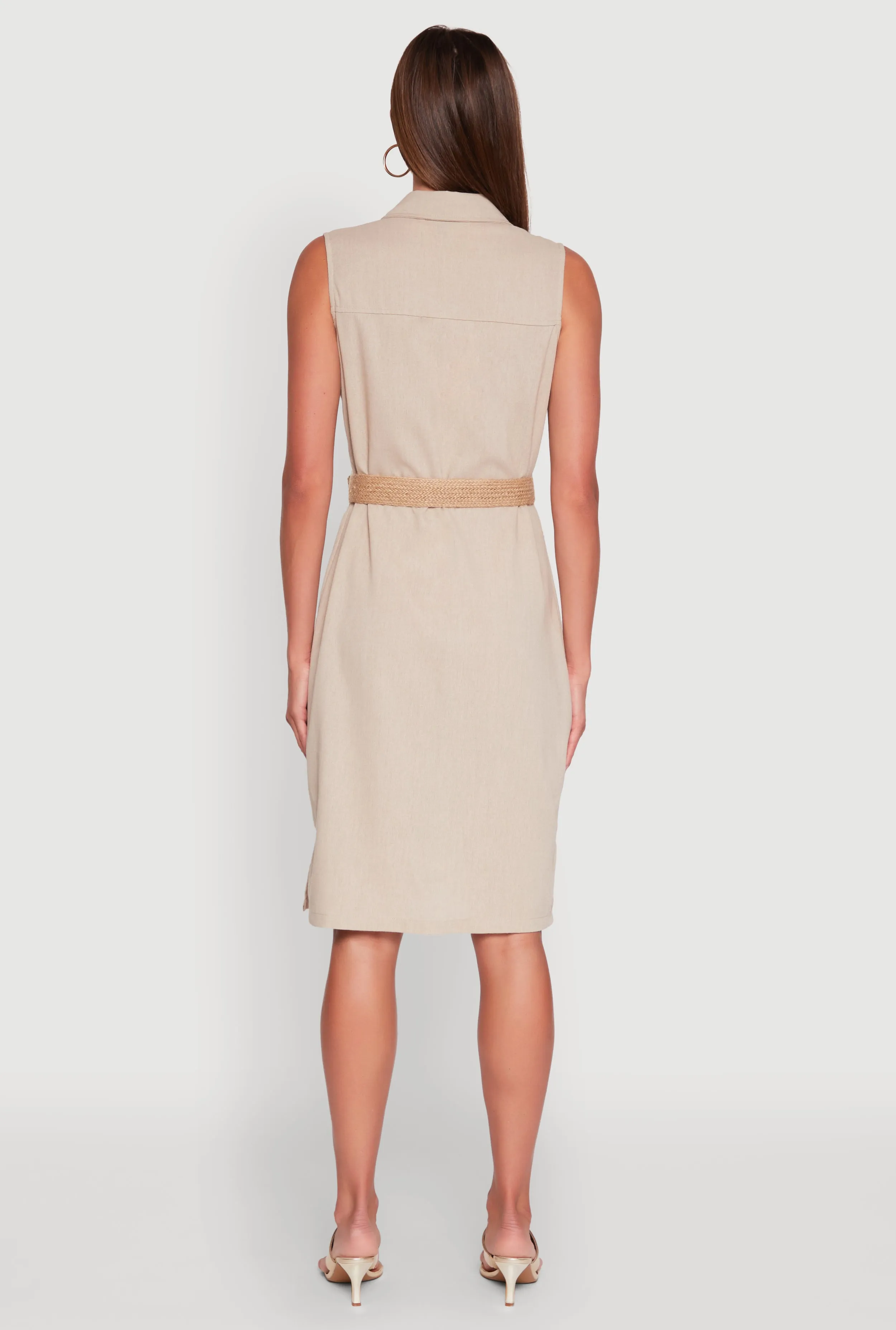 O Ring Belted Sleeveless Utility Dress sold by Rainbow product image thumbnail 5