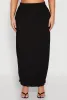 Plus Size Textured Knit High Waist Maxi Skirt sold by Rainbow