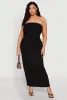 Plus Size Textured Knit High Waist Maxi Skirt sold by Rainbow