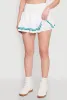 Varsity Stripe High Waisted Pleated Skirt sold by Rainbow
