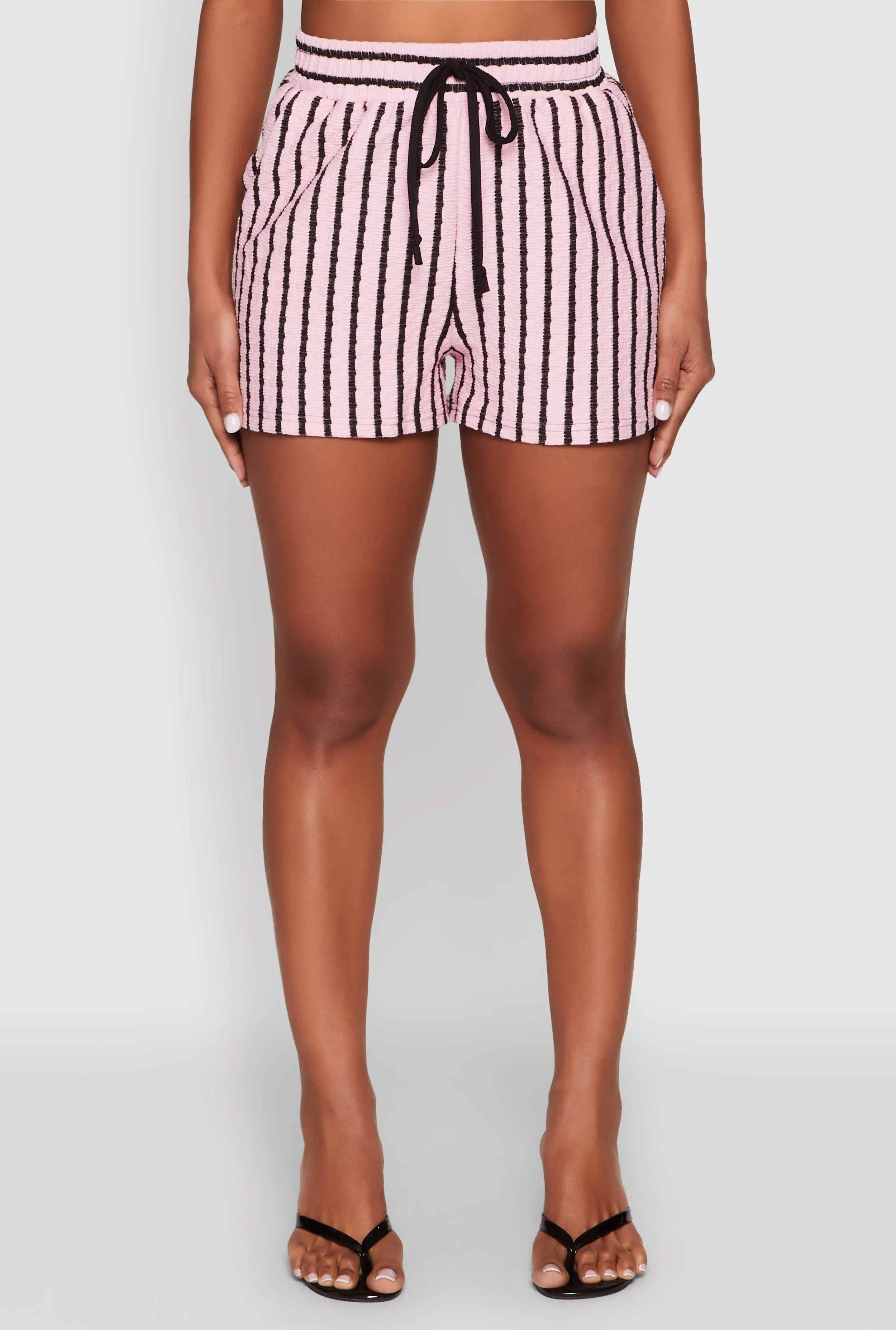 Striped High Waisted Shorts sold by Rainbow product image thumbnail 3