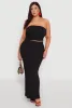 Plus Size Textured Knit Maxi Skirt sold by Rainbow