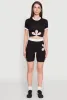 Contrast Trim O Ring  Cut Out Crop Top sold by Rainbow