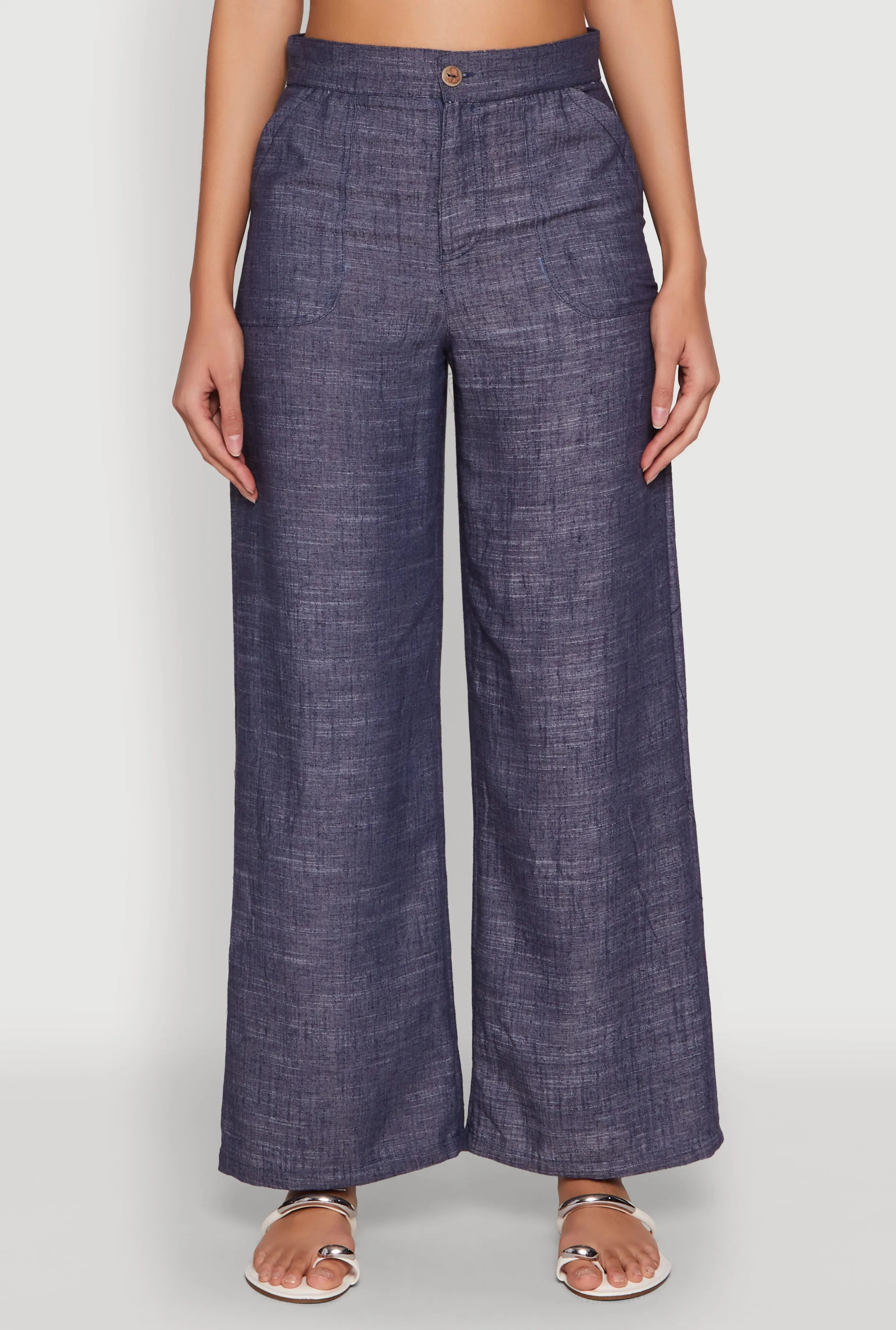 Linen High Waist Dress Pants sold by Rainbow product image thumbnail 3