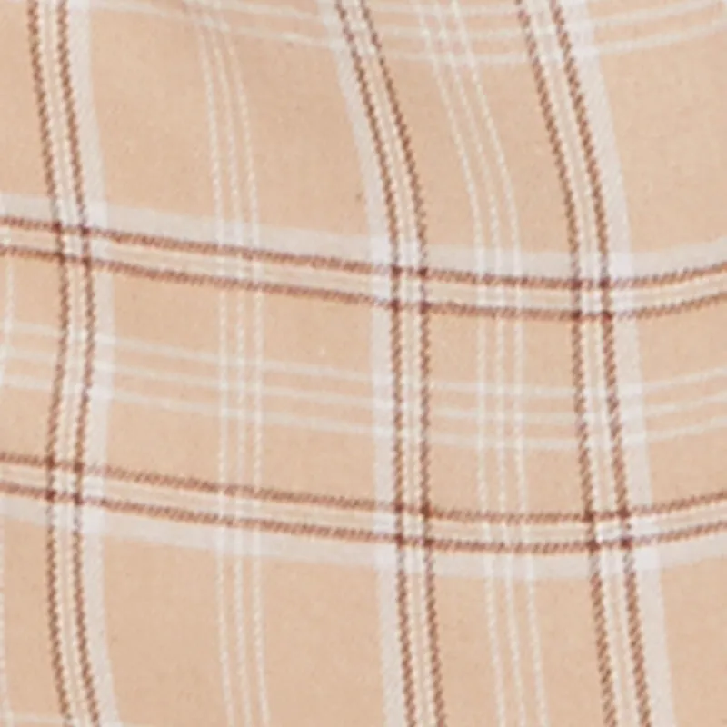 Plaid Brushed Knit Wide Leg Dress Pants sold by Rainbow product image thumbnail 4