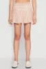 Textured Knit Striped Mini Skirt sold by Rainbow