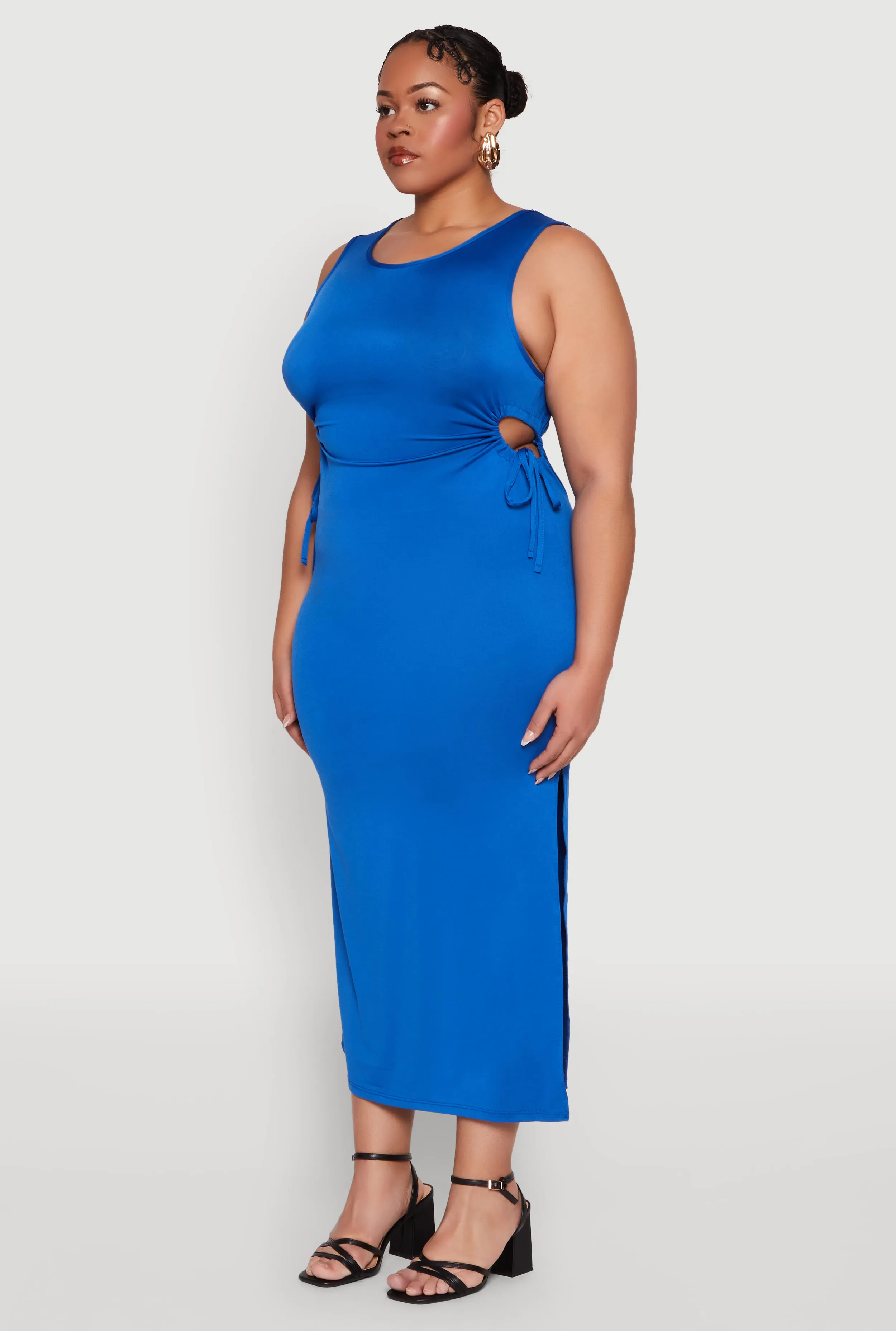 Plus Size Side Cut Out Maxi Dress sold by Rainbow product image thumbnail 3