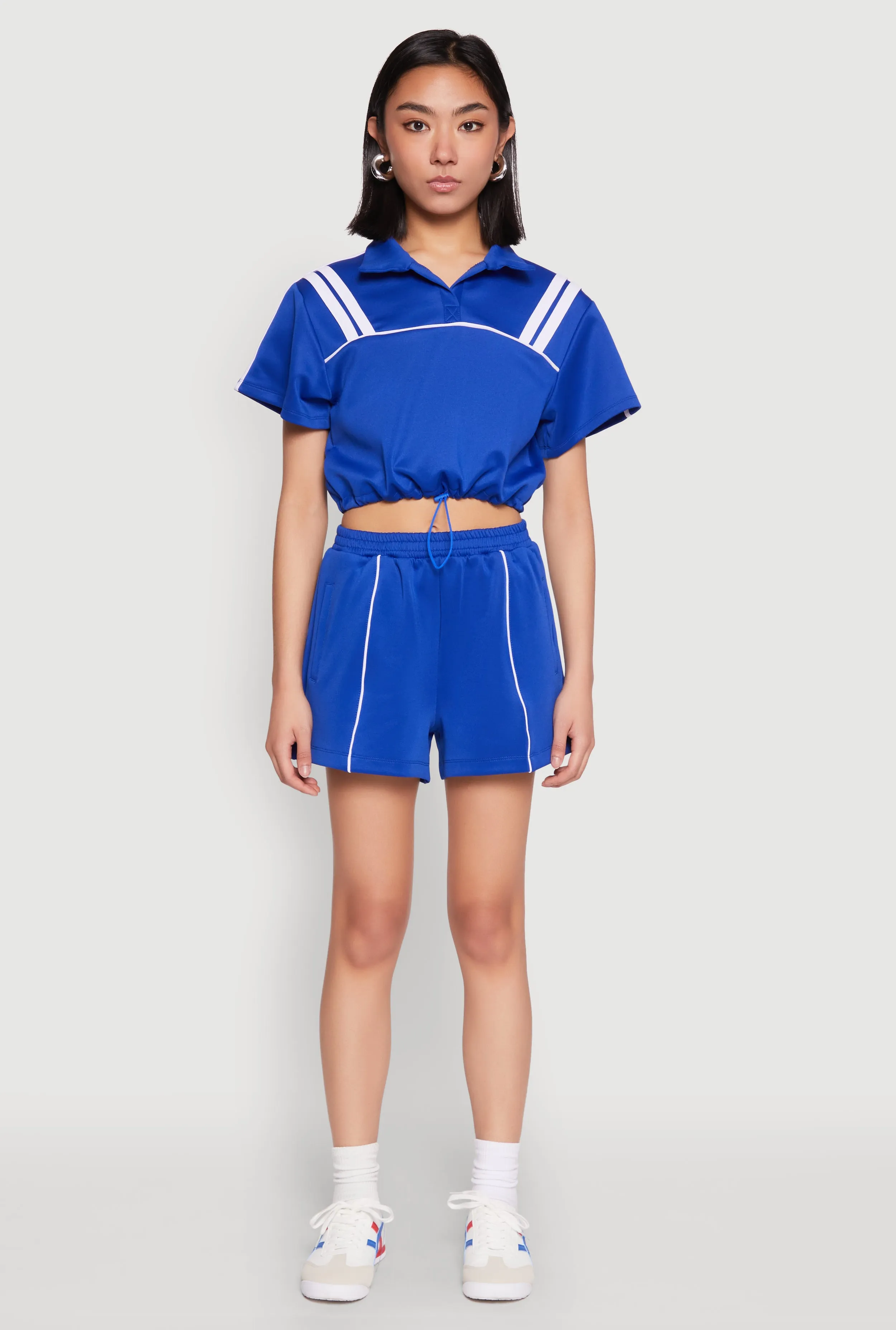 Contrast Piping Pocket Shorts sold by Rainbow