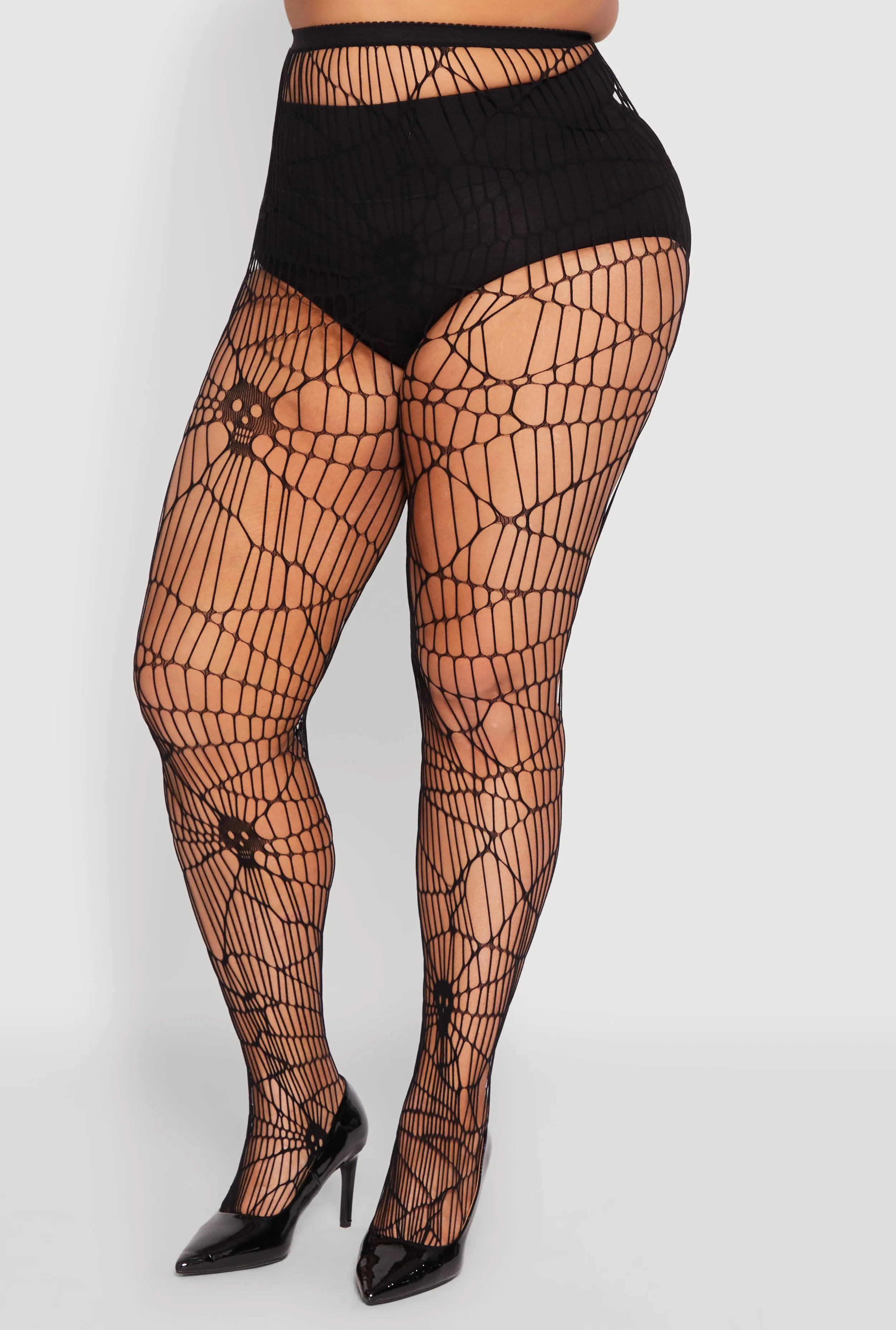 Plus Size Assorted Pattern Fishnet Tights sold by Rainbow