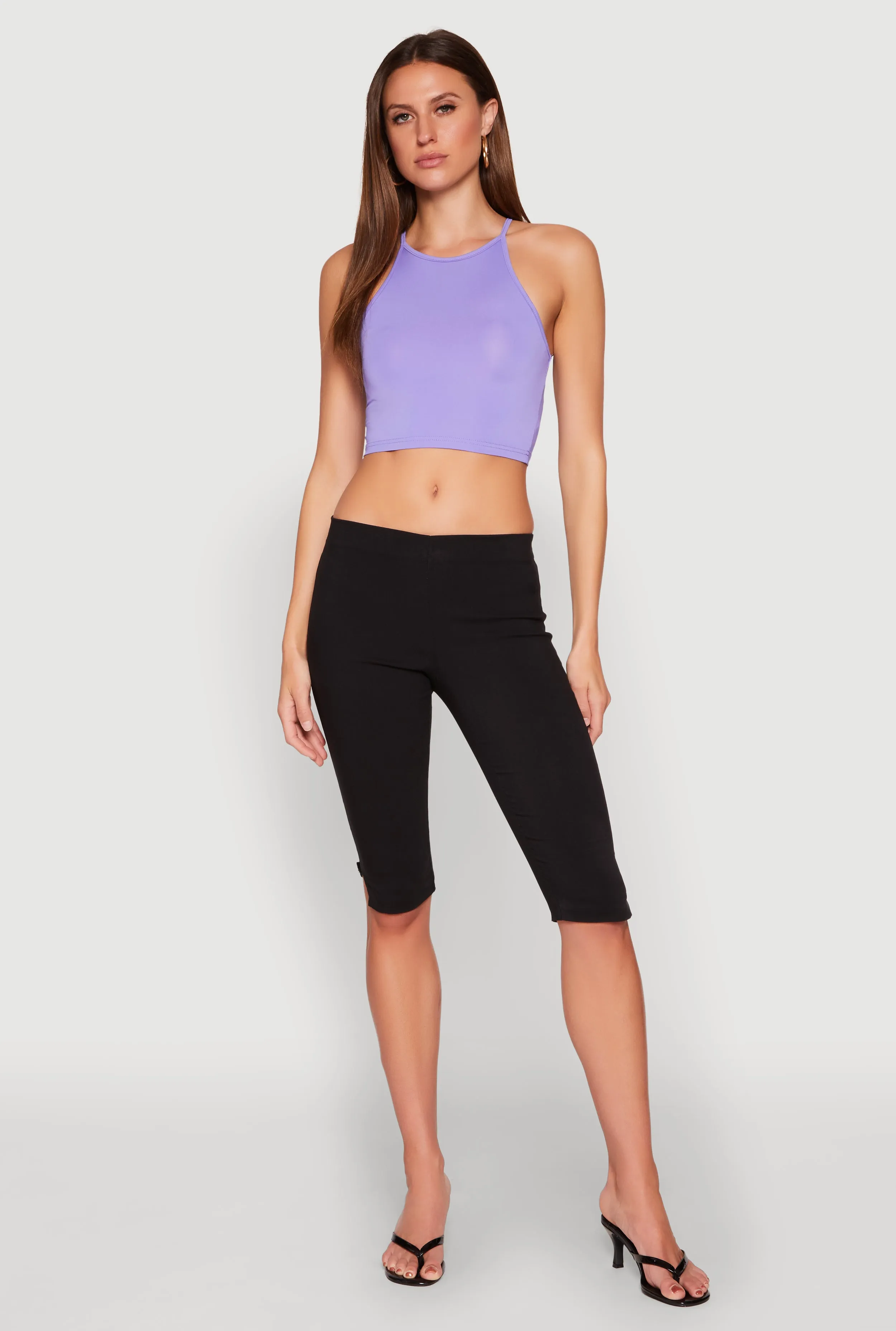 Daisy High Neck Cropped Tank Top sold by Rainbow product image thumbnail 3