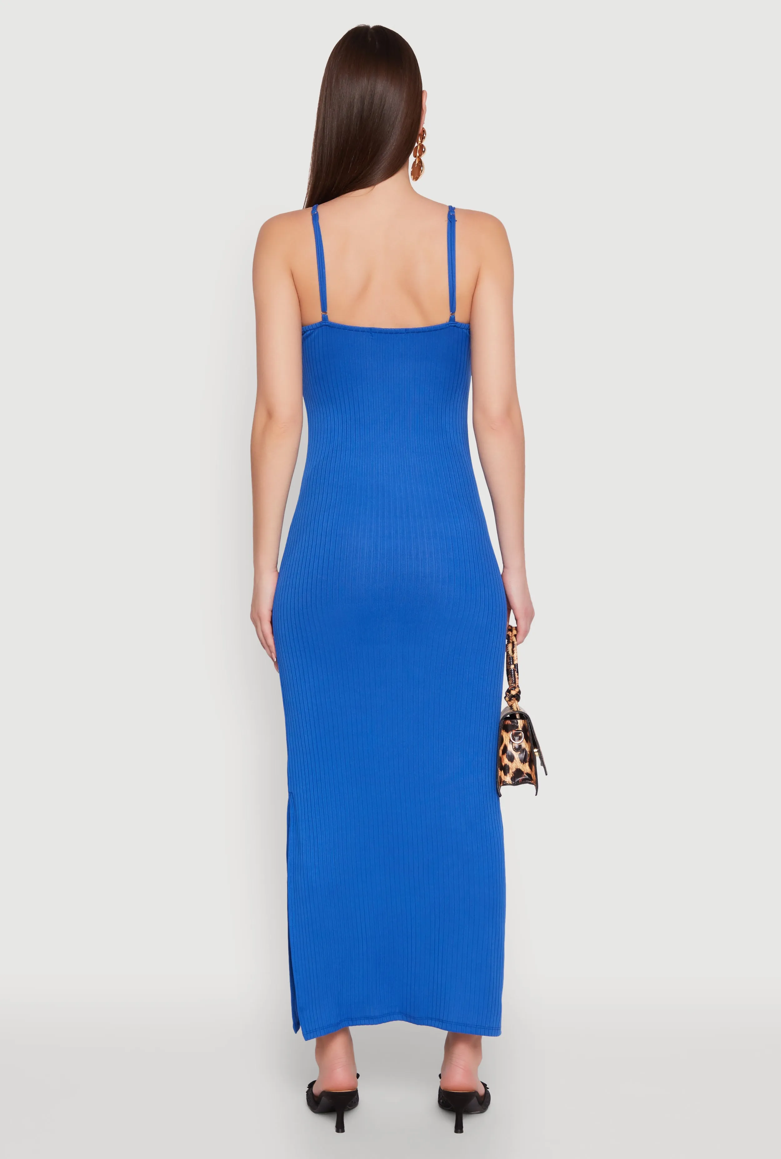 Ribbed Knit Cami Maxi Dress sold by Rainbow product image thumbnail 5