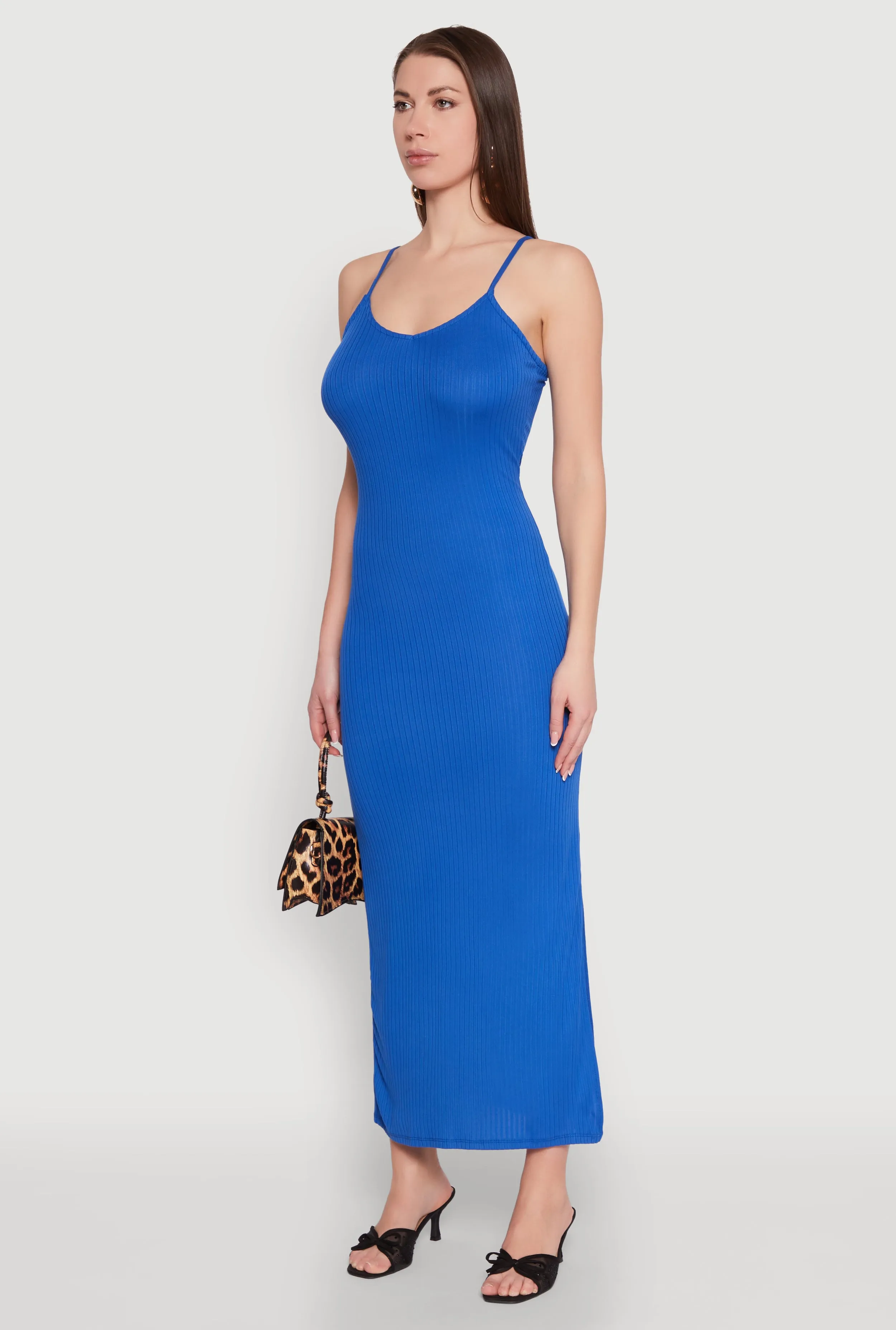 Ribbed Knit Cami Maxi Dress sold by Rainbow product image thumbnail 3