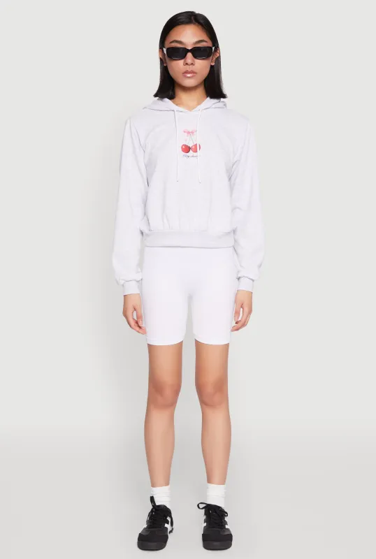 Iris Very Cherry Graphic Print Hoodie sold by Rainbow