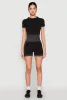 Striped Detail Seamless Biker Shorts sold by Rainbow