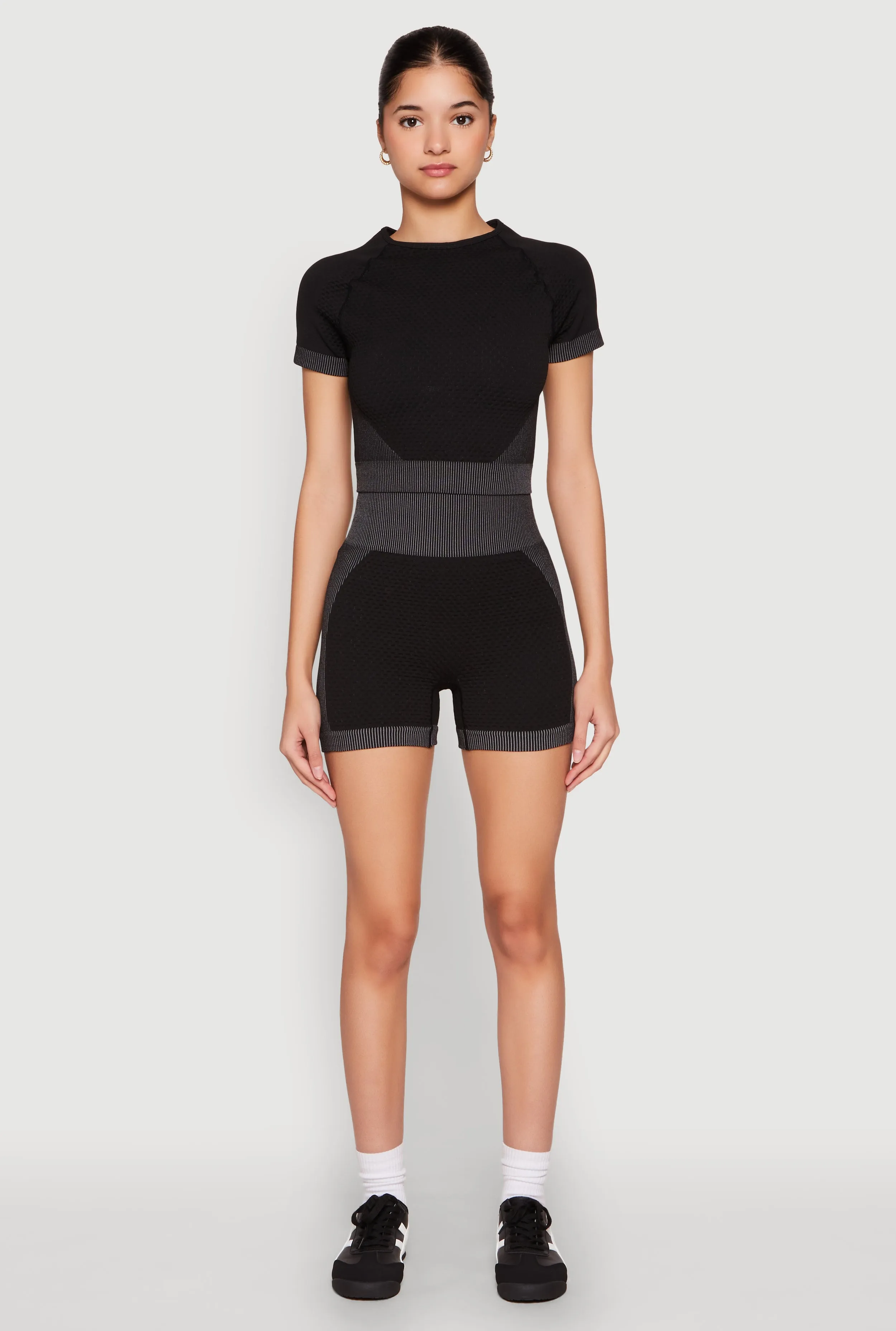 Striped Detail Seamless Biker Shorts sold by Rainbow product image thumbnail 2