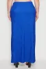 Plus Size High Waisted Slit Front Skirt sold by Rainbow
