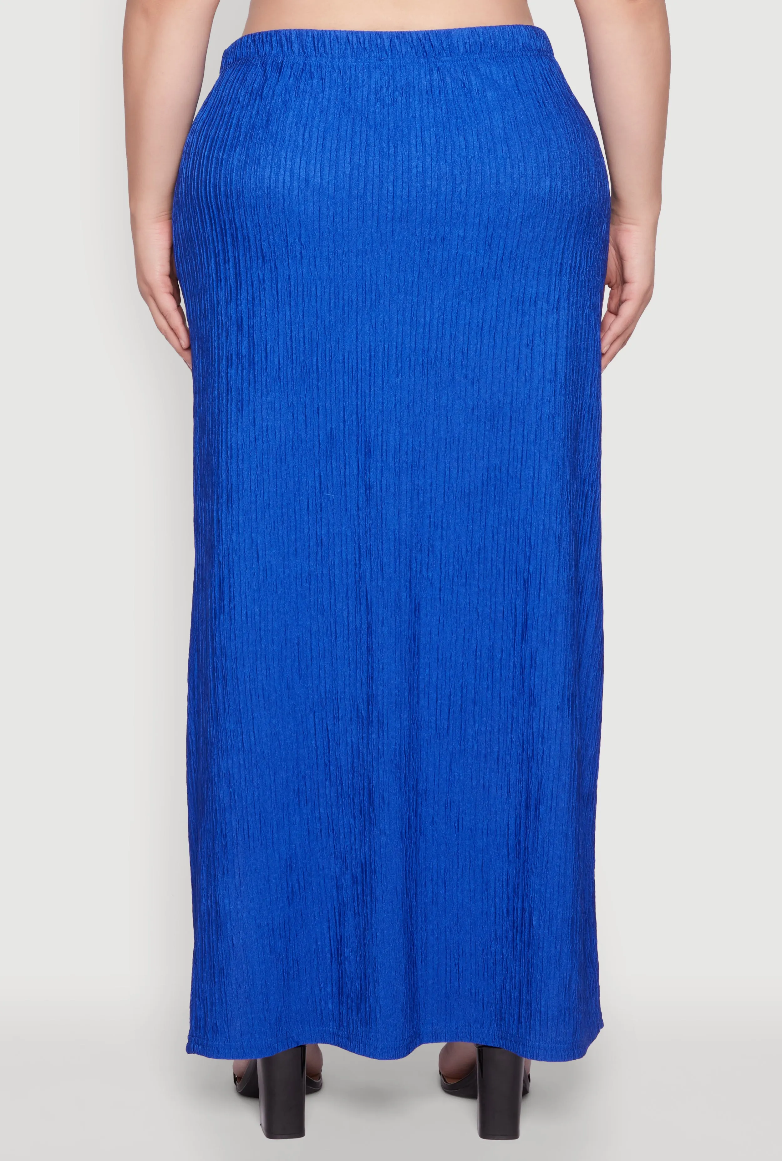 Plus Size High Waisted Slit Front Skirt sold by Rainbow product image thumbnail 5