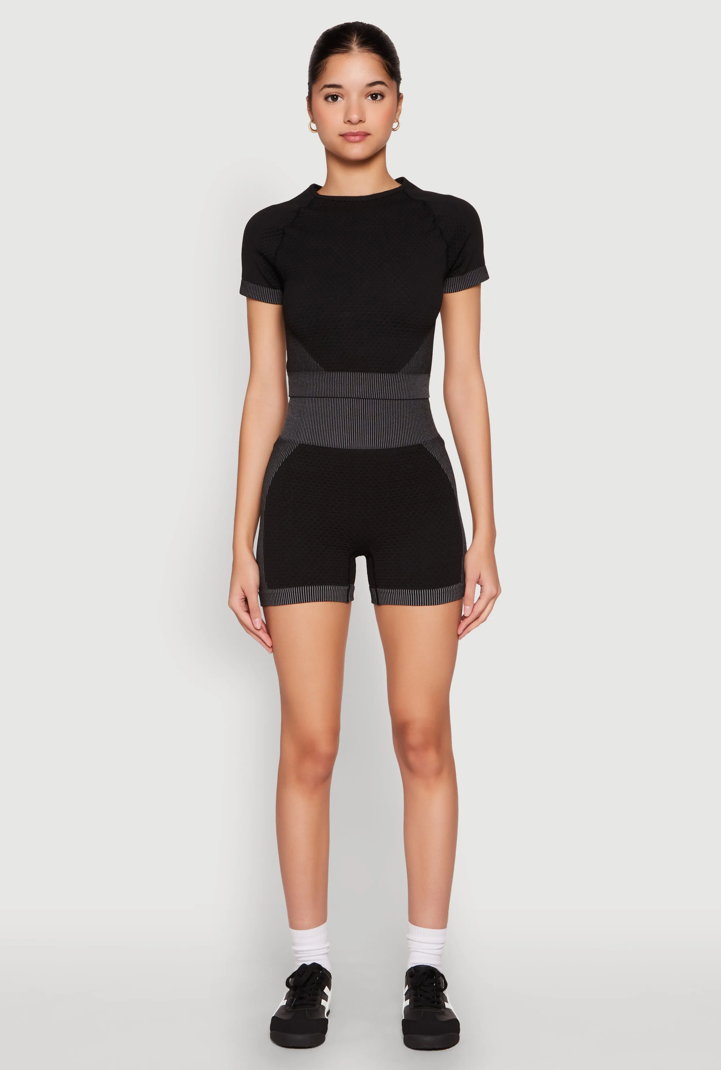 Striped Detail Seamless Crop Top sold by Rainbow product image thumbnail 3