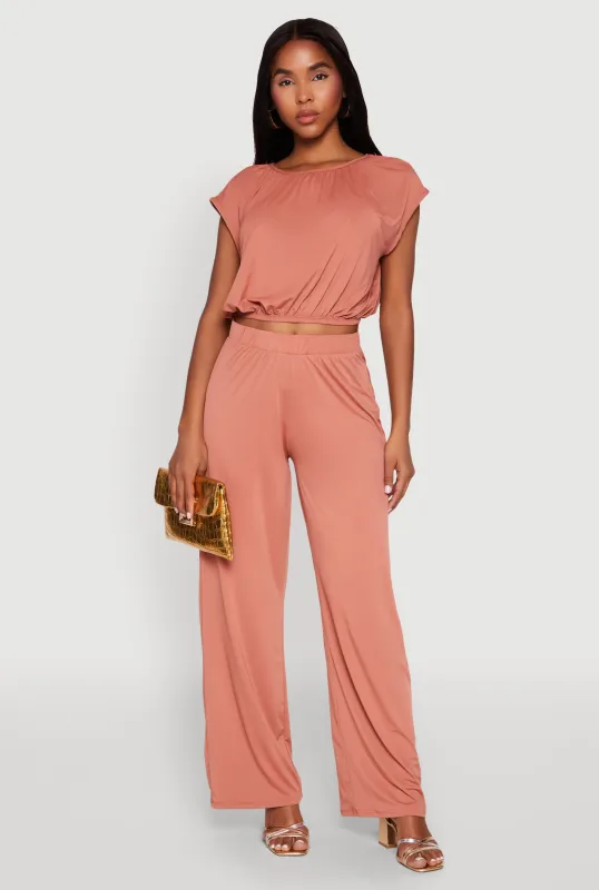 High Waist Wide Leg Pants sold by Rainbow